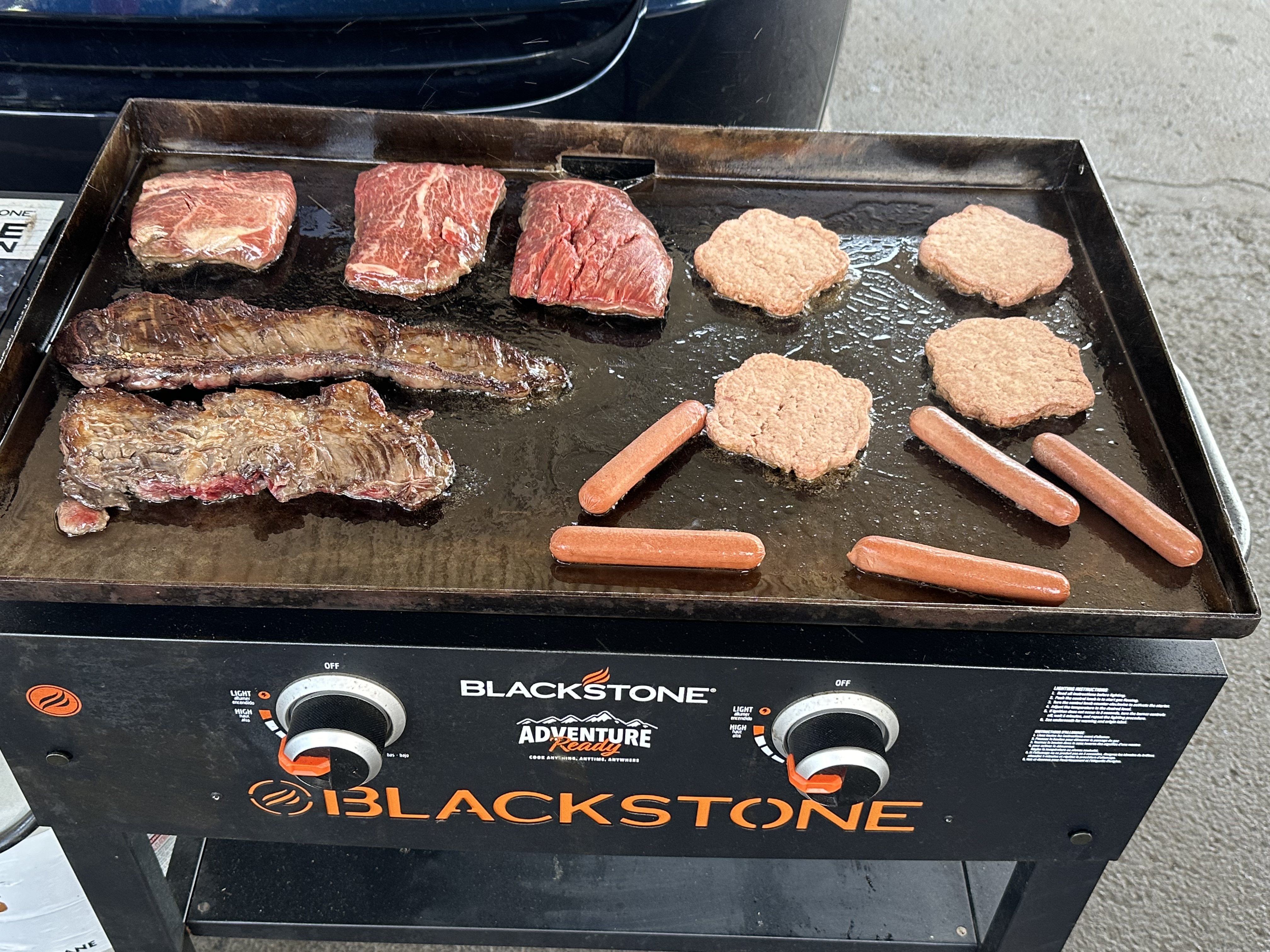 Blackstone griddle after cleaning